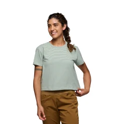 Women's BD Stripe Crop Short Sleeve Tee